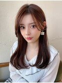 顔周りレイヤー後れ毛小顔カット美髪