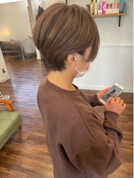 リル(LILL)の写真/３６０度どこから見てもキレイなショートヘア♪骨格、髪質に合わせたデザインをご提案いたします！