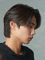 センターパート/ニュアンスパーマ/韓国/フェーザーパーマ/眉毛
