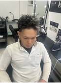 波巻きツイストスパイラルパーマ/フェザーパーマ/眉毛/メンズ