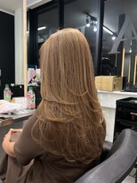 ラピス 渋谷本店(Lapis) ミルクティーブラウン/ブリーチなし/レイヤーカット/髪質改善