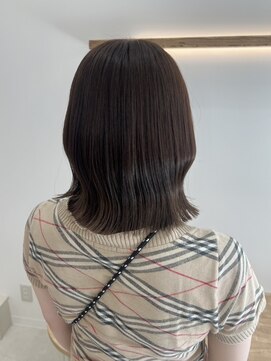 シア 春日部店(SHEER) くすみベージュ×ボブ