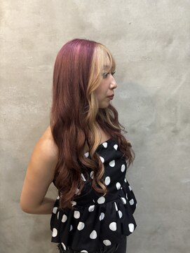 ブーミー(Bor mee) ［Bormee］2トーンピンクパープル×ベージュ