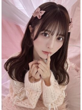 リルミー ミュエナ 大須 矢場町(Lilme myuena) ナチュラルシースルー 前髪 チョコレートブラウン *Lilme*