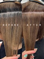 トニーアンドガイ 青山店(TONI & GUY)&nbsp;【川原】白髪ぼかしデザインカラー【ベージュカラー】