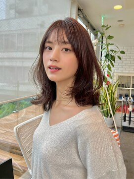 【DIFINO 青山】ブラウンベージュ/レイヤーカット/ミディアム