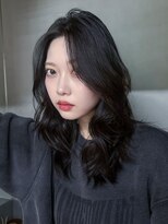 アルバム 渋谷パルコ(ALBUM) 顔周りレイヤーミディアム似合わせカット韓国ヘア_F21413