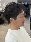MEN’S HAIR/サーフカール/刈り上げセンターパート/新田