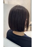 乾かすだけでまとまる艶ボブ｜髪質改善縮毛矯正×カラー