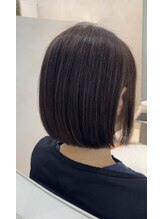 プルト 平尾(PLUTO)&nbsp;乾かすだけでまとまる艶ボブ｜髪質改善縮毛矯正×カラー