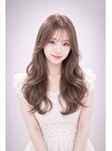 三好市美容室 韓国風レイヤーロング×シアーグレージュ
