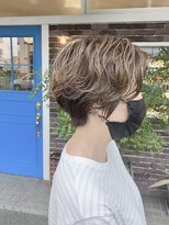 アズグロウ エクラ(AS GROW 'eclat) ショートパーマスタイル/20代/30代/40代