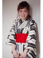 ココリュビ(COCO RUBIS)&nbsp;浴衣着付け・サイド編みこみアレンジ