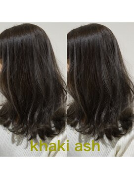 ヘアーメイク トレコローリ(hair make trecolori) 【trecolori 津田沼】カーキアッシュ