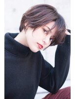 オースティン 門前仲町(AUSTIN)&nbsp;大人かわいい前髪セシルカットココアブラウンフリンジウェーブ