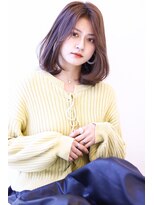 オーロ 宝塚店(ORO) 【20代大人かわいいボブルフピンクベージュ◎エアリーミディ】