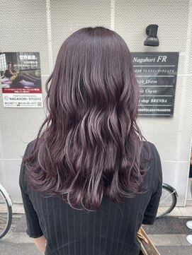 テテ(TETE) ツヤツヤバイオレットカラー 心斎橋×長堀橋