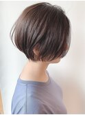 2021年人気髪型 ハンサムショート前髪なし