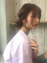 ツキミ ウエルネス(TSUKIMI wellness)&nbsp;大人かわいいシースルーバング＊オリーブベージュ