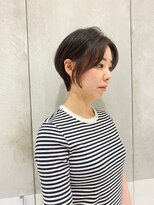 ガリカ 横浜(Gallica) 【mirei】丸みショートにセンターパートで大人の雰囲気