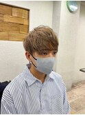 メンズカット所沢ショートマッシュミルクティーカラー所沢