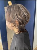 ハイライト!グレージュカラーのショートウルフstyle