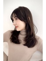 ルル 表参道(lulu.)&nbsp;メルティカラー ネビージュ チェリーブラウン ミニウルフ