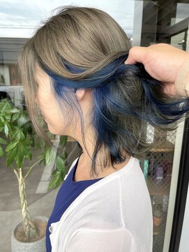 ナンバー(number+) 20代30代大人可愛いイヤリングカラー耳掛けロブヘアインナー