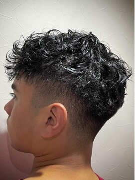 ヒロギンザ 恵比寿店(HIRO GINZA) ツーブロックビジネスショートフェードスパイラルツイストパーマ