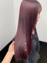 ラグナ(LAGUNA) 【ロング×レイヤーカット×ブリーチなしチェリーレッド】