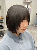 【ボブ×顔まわりカット】黒髪/ボブルフ/ネビージュ/鎌取/林愛華