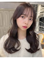 カシュカシュ 表参道(cache cache) 韓国ヘアウェーブ巻き顔周りカット小顔ヘア