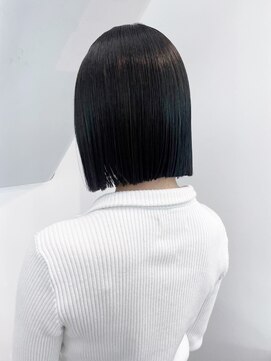 アイティーバイアルバム 下北沢店(IT by ALBUM) 秋色オリーブカラーワンレン透明感カラー黒髪小顔_ba532401