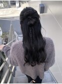ヘアセット/カチモリハーフアップ