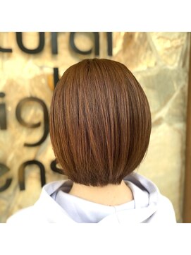 ナチュラルハイセンス 本店(natural high sense) コンパクトボブ×暖色ブラウン 似合わせカット/町屋駅