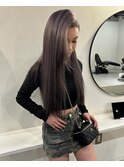 ミルクティーグレージュマッシュボブフェイスフレーミング40代