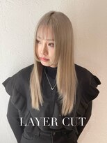 ホープ(hope)&nbsp;レイヤーカット×ミルクティーベージュ【梅田/茶屋町/レイヤー】