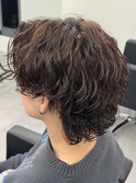 サーフカール×センターパート×海外ヘア×ブラウンカラー