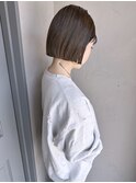 ぱっつんマットブラウン