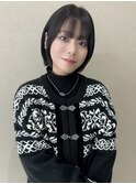 ショートボブ/近鉄奈良/ボブ/顔周り/前髪/ミニボブ/切りっぱなし