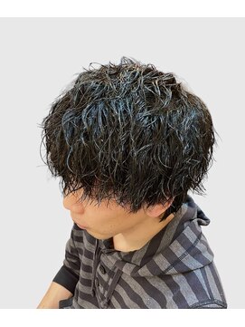 銀座マツナガ 浅草店 ツーブロマッシュリッジしっかりツイスパジェルセット