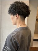 メンズ/マッシュ/刈り上げ/波巻き/無造作/大矢