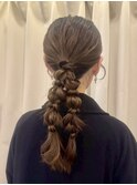 ゆるふわツイン編みおろし/お呼ばれヘア/ヘアメイク