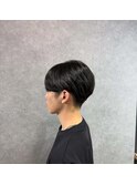 メンズ毛流れマッシュ/メンズシースルーマッシュ/センターパート