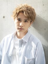 メンズ ソース 梅田(MEN'S SOURCE) 金髪ニュアンスショート/メンズ