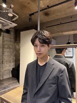 メンズココ メンズパーマ 韓国ヘア 日本橋店(MENS COCO)&nbsp;フェザーパーマ センターパート