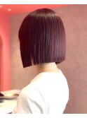 ☆ミニマルボブ× 髪質改善×ダークレッド× ヘイリーボブ