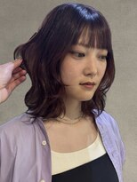 ルアナ 梅田店(Luana)&nbsp;顔周りレイヤー/ワインレッドカラー/ボルドー/大阪梅田茶屋町