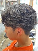 MEN’S HAIR/サーフカール/刈り上げセンターパート/守谷
