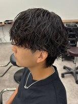 エルマーク 松山(L-MARK)&nbsp;メンズパーマ/ツイストスパイラル/サーフカール/men's/眉毛